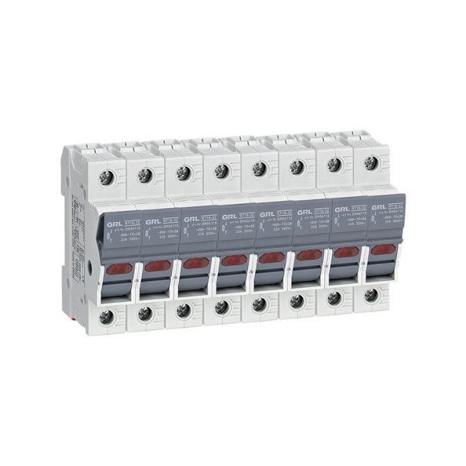 GRL 4 القطب حامل الصمامات RT18 سلسلة AC و DC دين السكك الحديدية حامل الصمامات