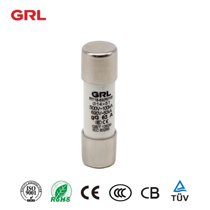 موقع رابط الصمامات R016 2A-63A 500VAC رابط الصمامات 14 * 51 حامل الصمامات