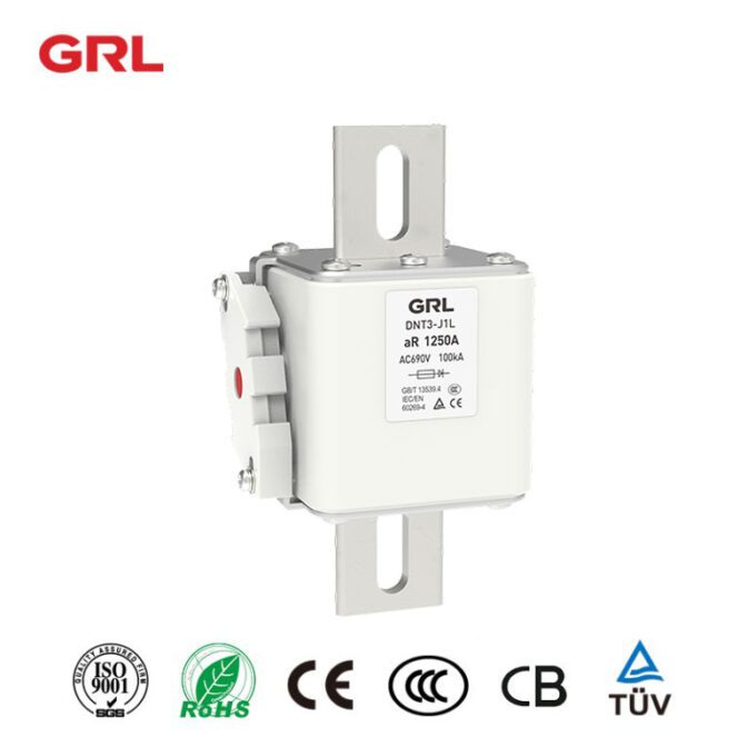 ربط الصمامات أشباه الموصلات aR فيوز DNT-J1L سلسلة 100A ~ 1600A 690 V