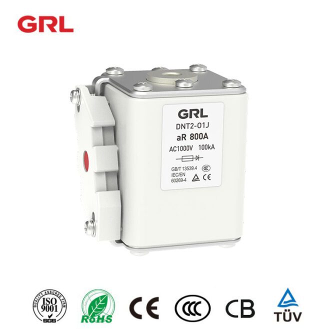 aR الصمامات DNT-O1J سلسلة AC1000V 100kA أشباه الموصلات حماية المعدات الصمامات
