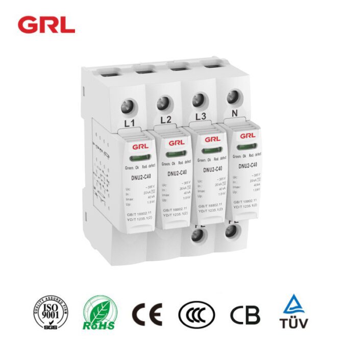 أجهزة حماية الطفرة AC 275 ~ 1250V GRL حسب الطلب