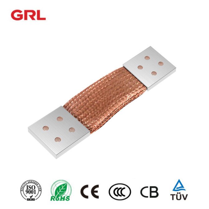 GRL مضفر النحاس busbar قابل للتخصيص 0.15mm احباط النحاس لينة الاتصال